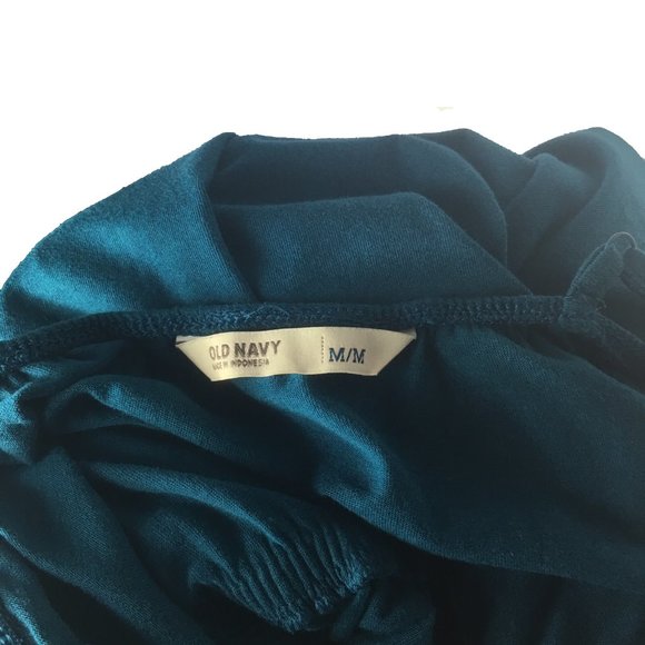 OLD NAVY Teal Midi Length Ruffle Dress Med - Picture 6 of 6